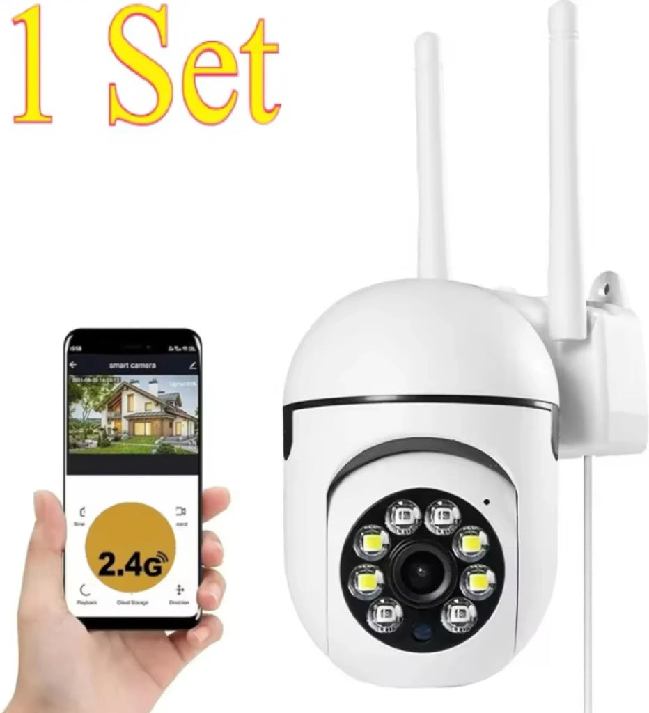 Cámara de Seguridad Exterior 8MP Ultra HD 
-Control Móvil y Audio Bidireccional