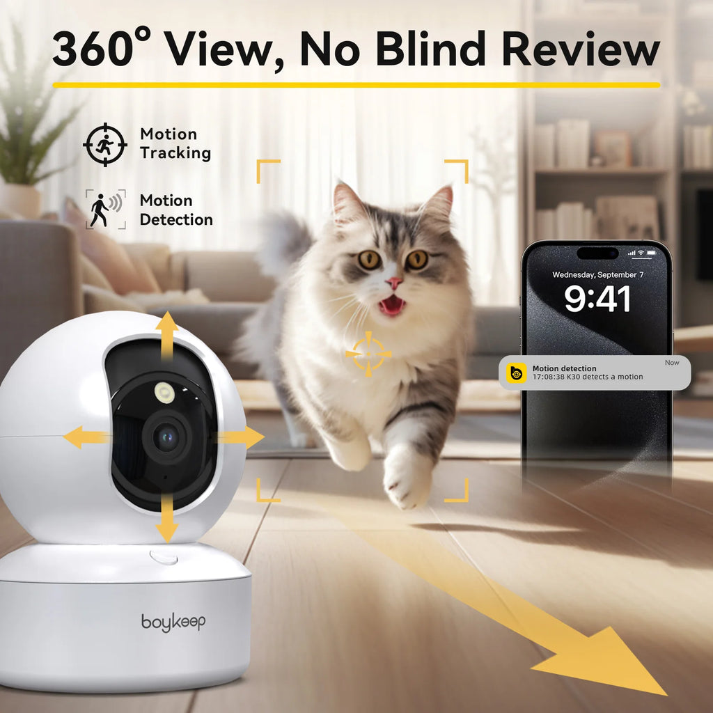 Camara Inteligentes para Mascotas/Perros y Bebés (2k Ultra HD+Wifi 5G)