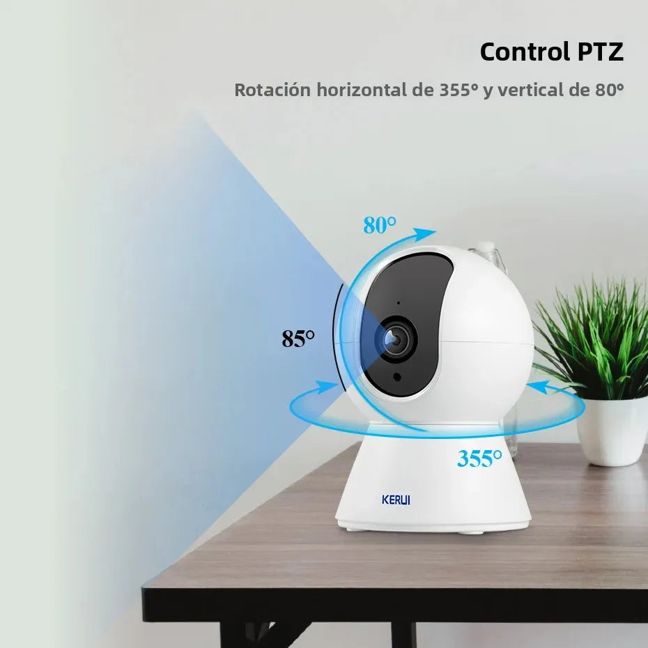 Camara de Seguridad Interior 360° para Bebes y Niños