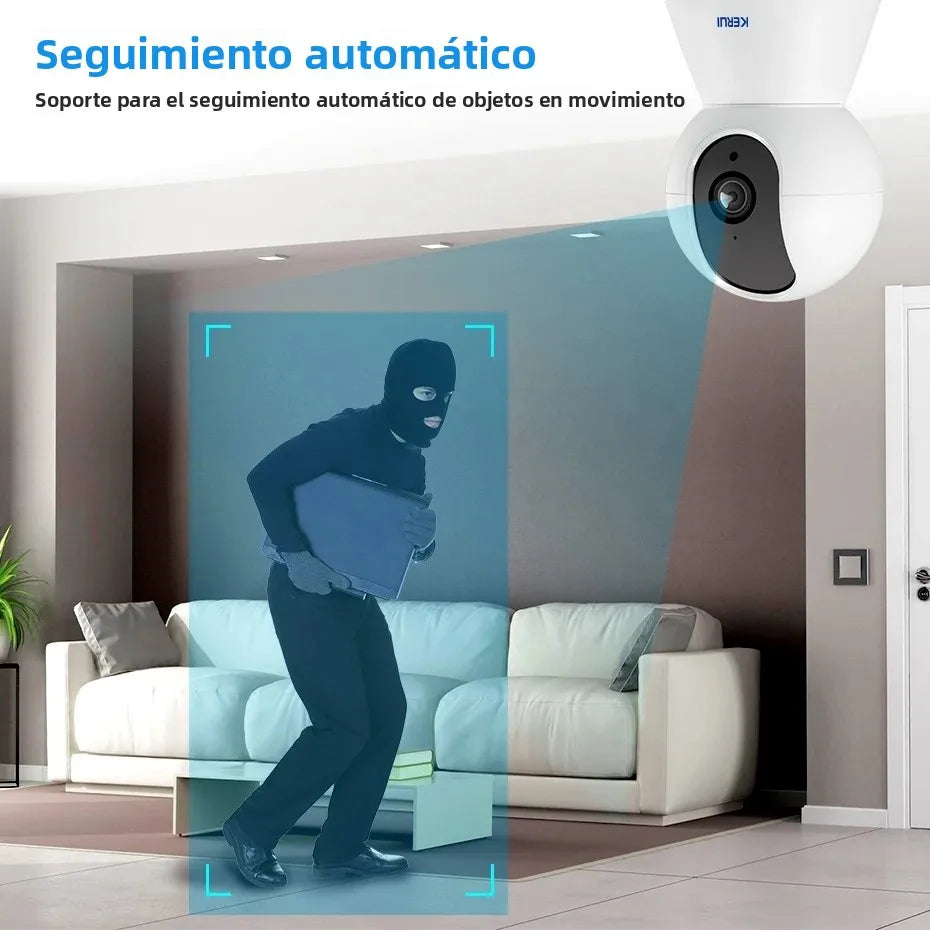 Camara de Seguridad Interior 360° para Bebes y Niños