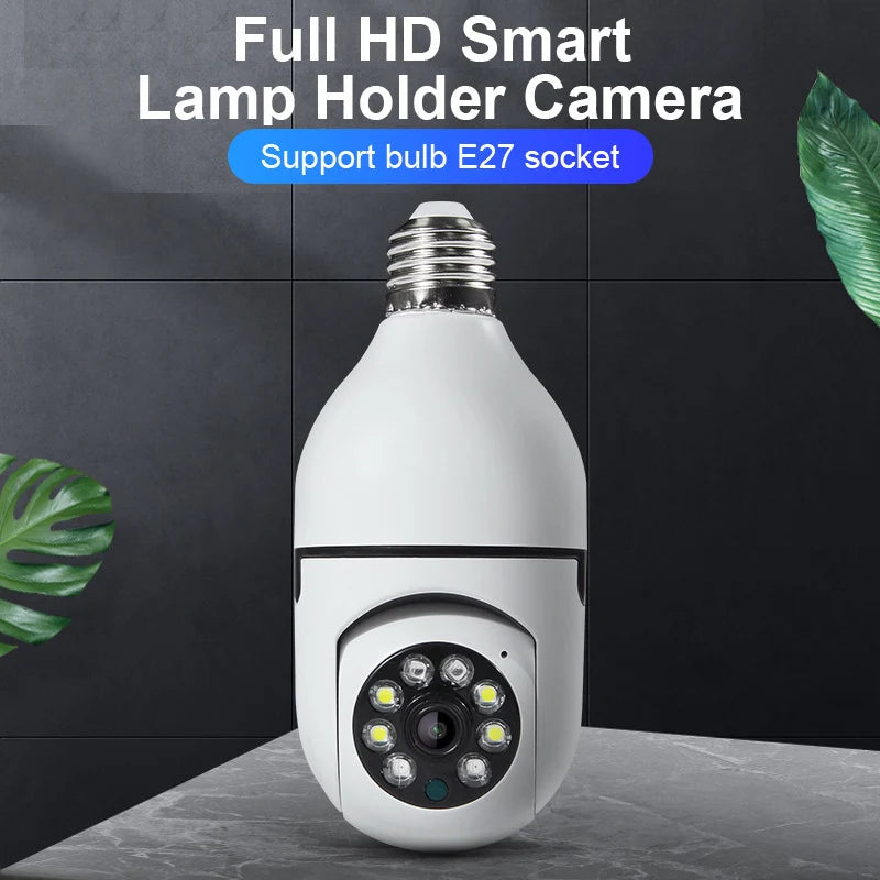 Cámaras Bombilla WiFi 360° HD- Seguridad para Hogar y Negocio