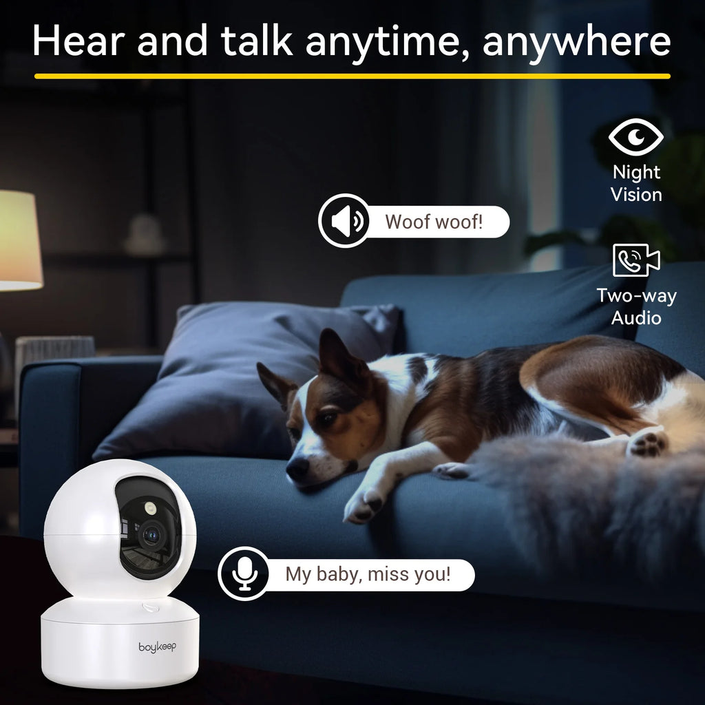 Camara Inteligentes para Mascotas/Perros y Bebés (2k Ultra HD+Wifi 5G)